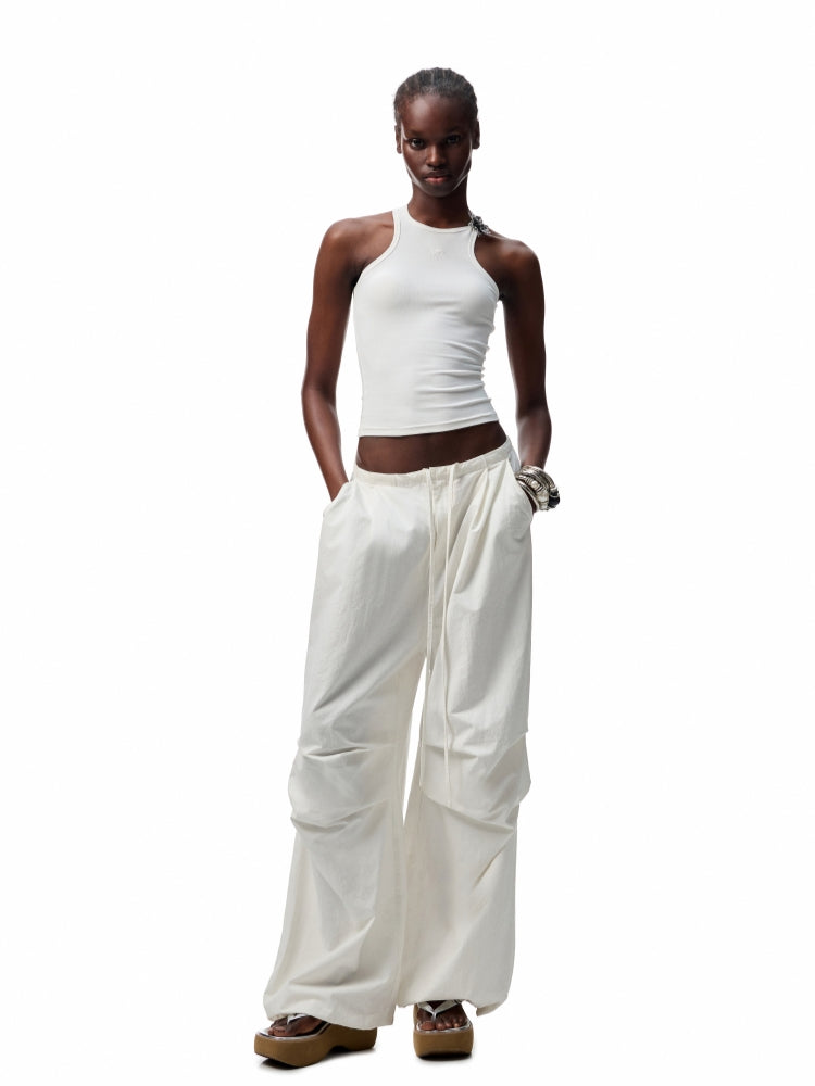 Washed - Distressed Balloon Work Pants - CHINASQUAD