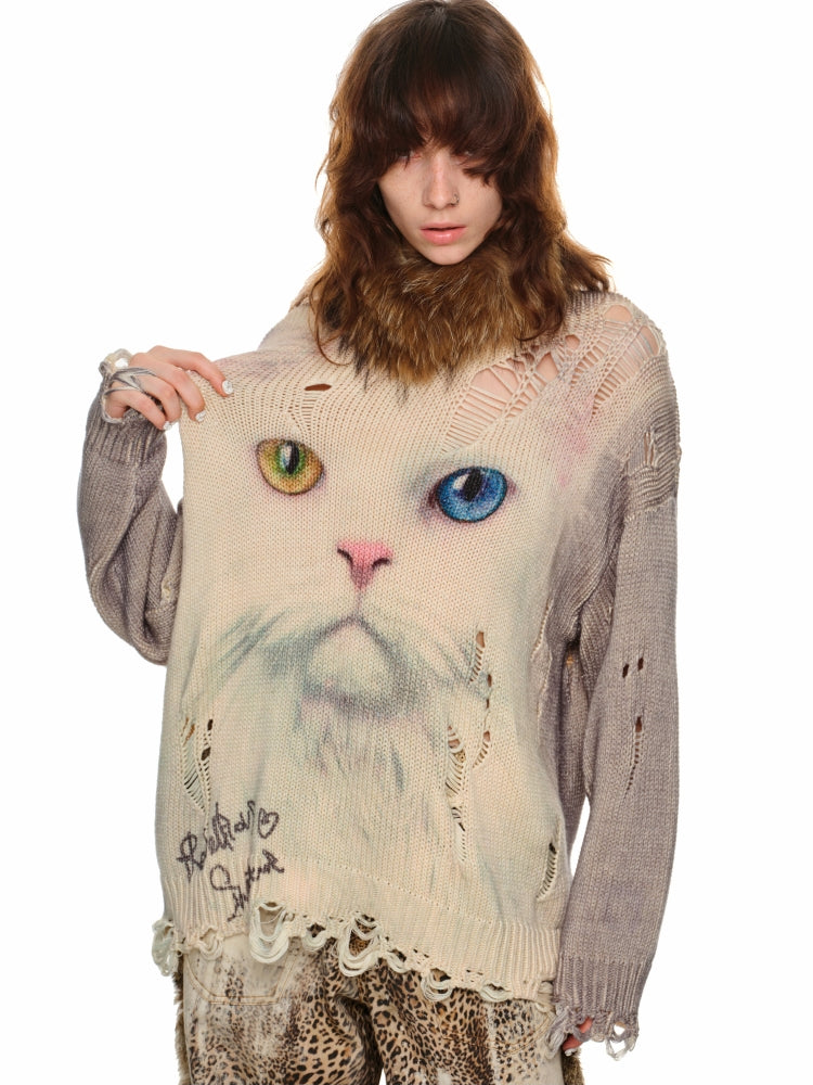 Raccoon & Rabbit Fur Double-Sided Scarf - CHINASQUAD