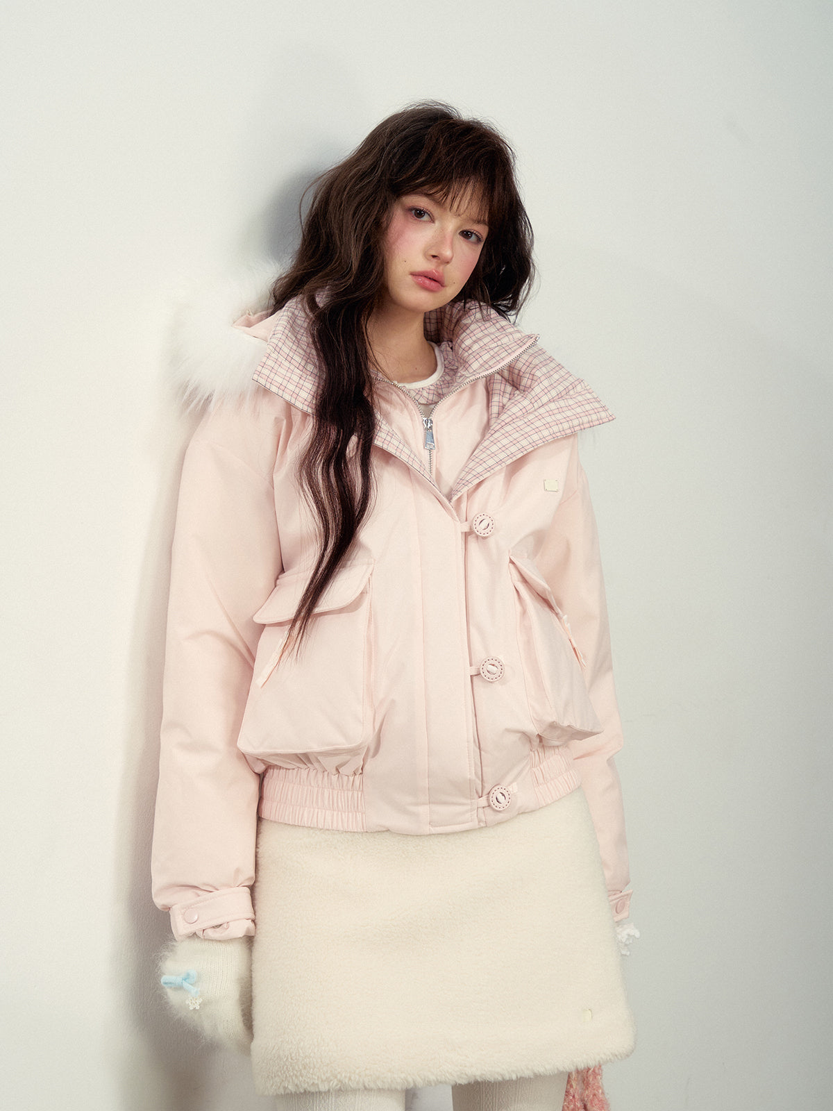 Cozy Wool Blend Mini Skirt - CHINASQUAD