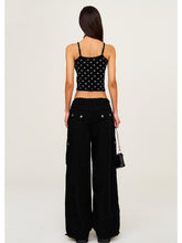 Drawstring - Adjustable Wide - Leg Utility Pants - CHINASQUAD