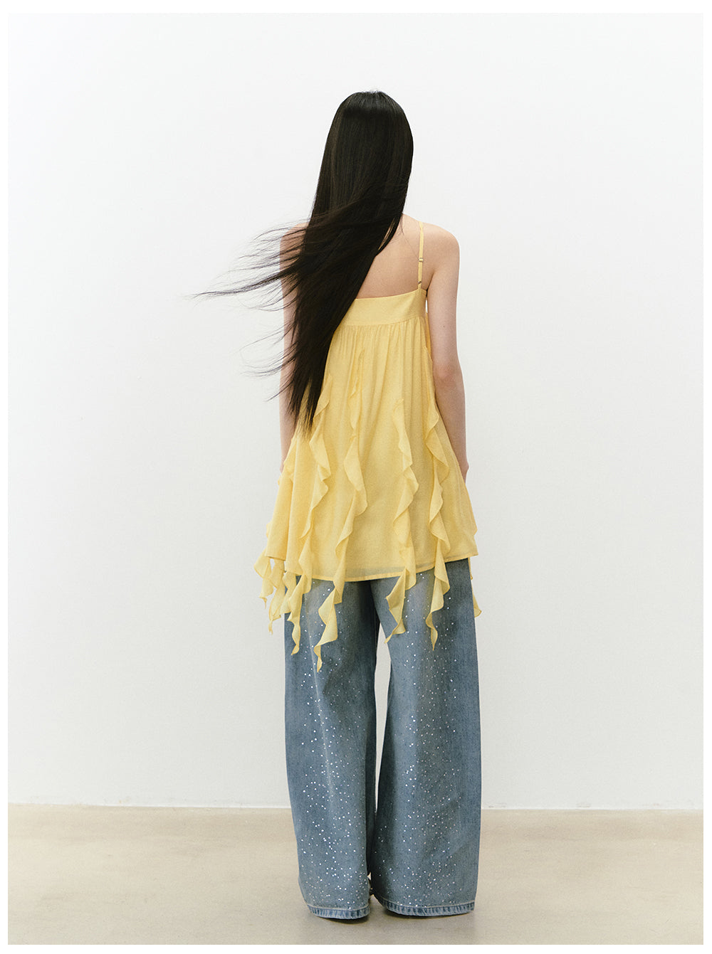 Beaded Flowing A-line Acetate Dress - CHINASQUAD