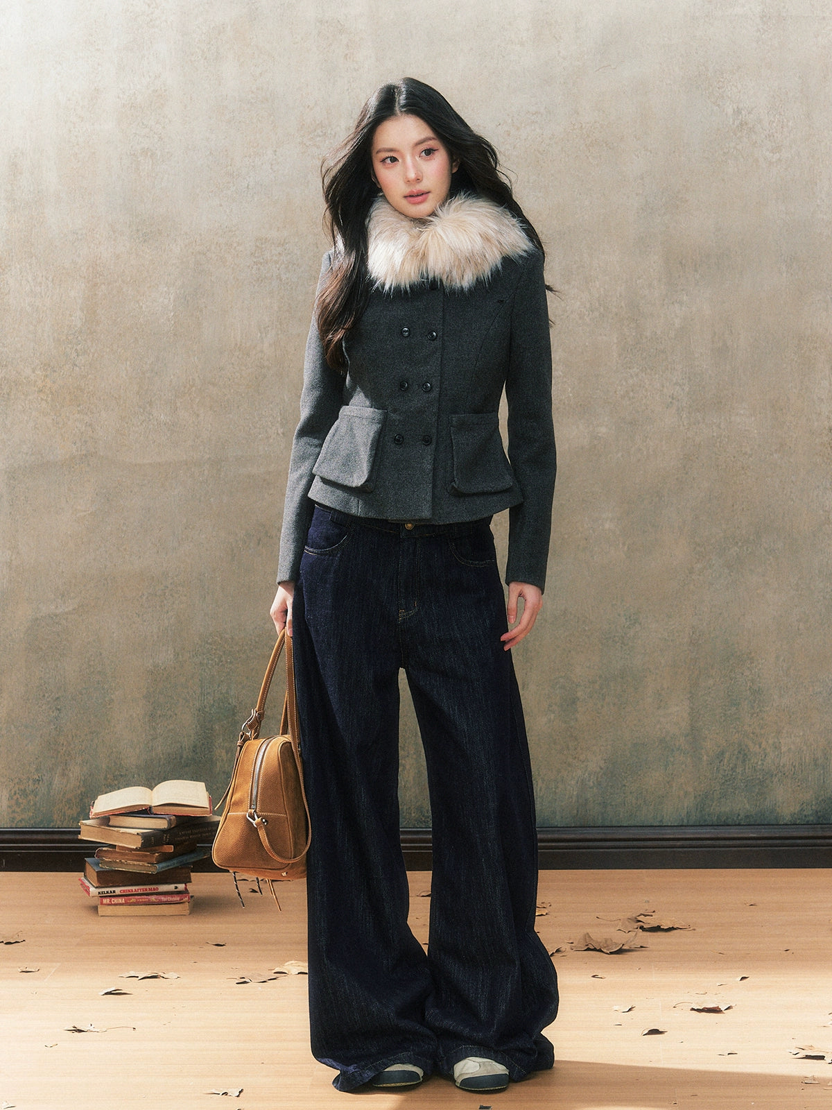 Grey Short Down Jacket - CHINASQUAD