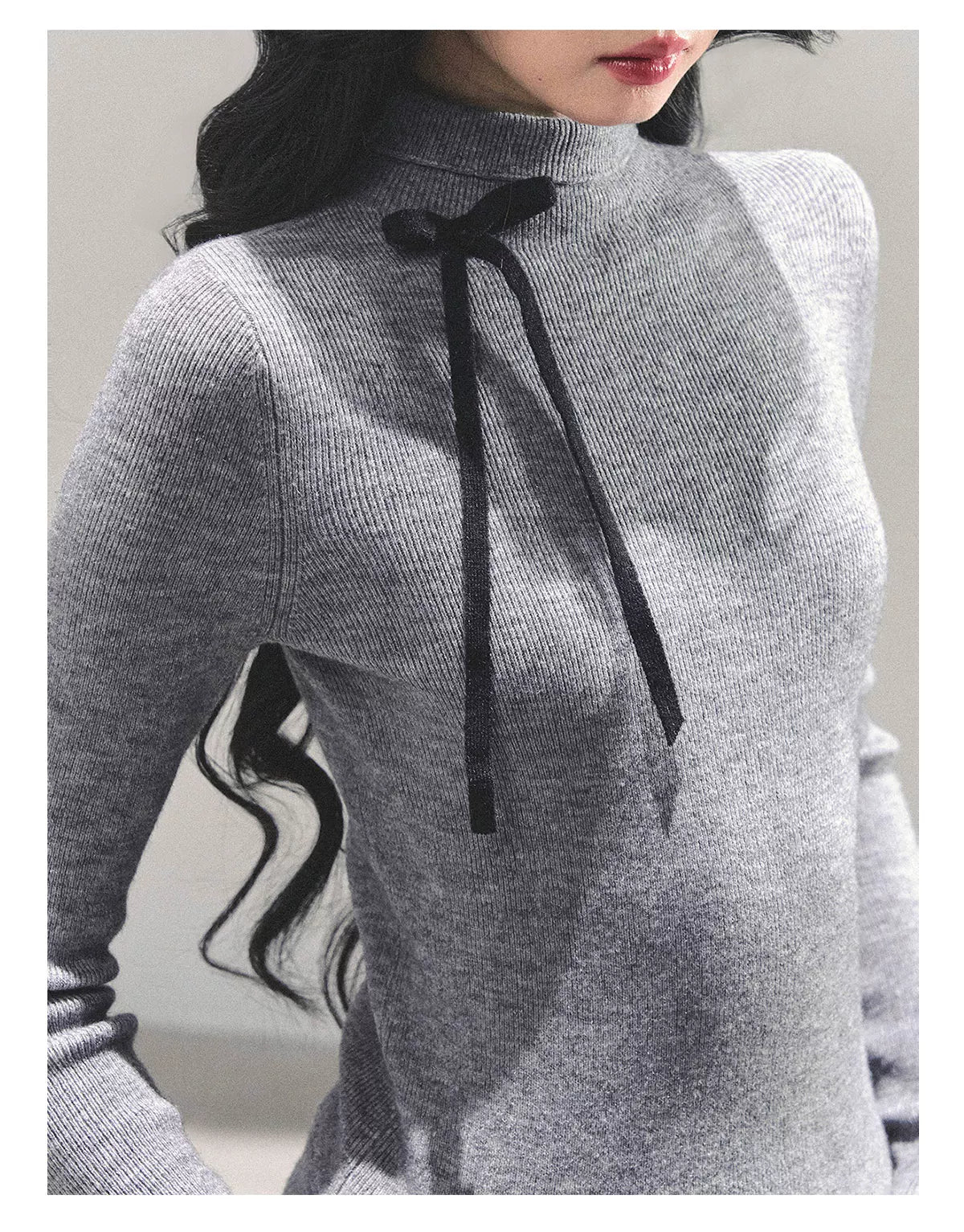 Velvet Touch Mock-Neck Knit Base Layer