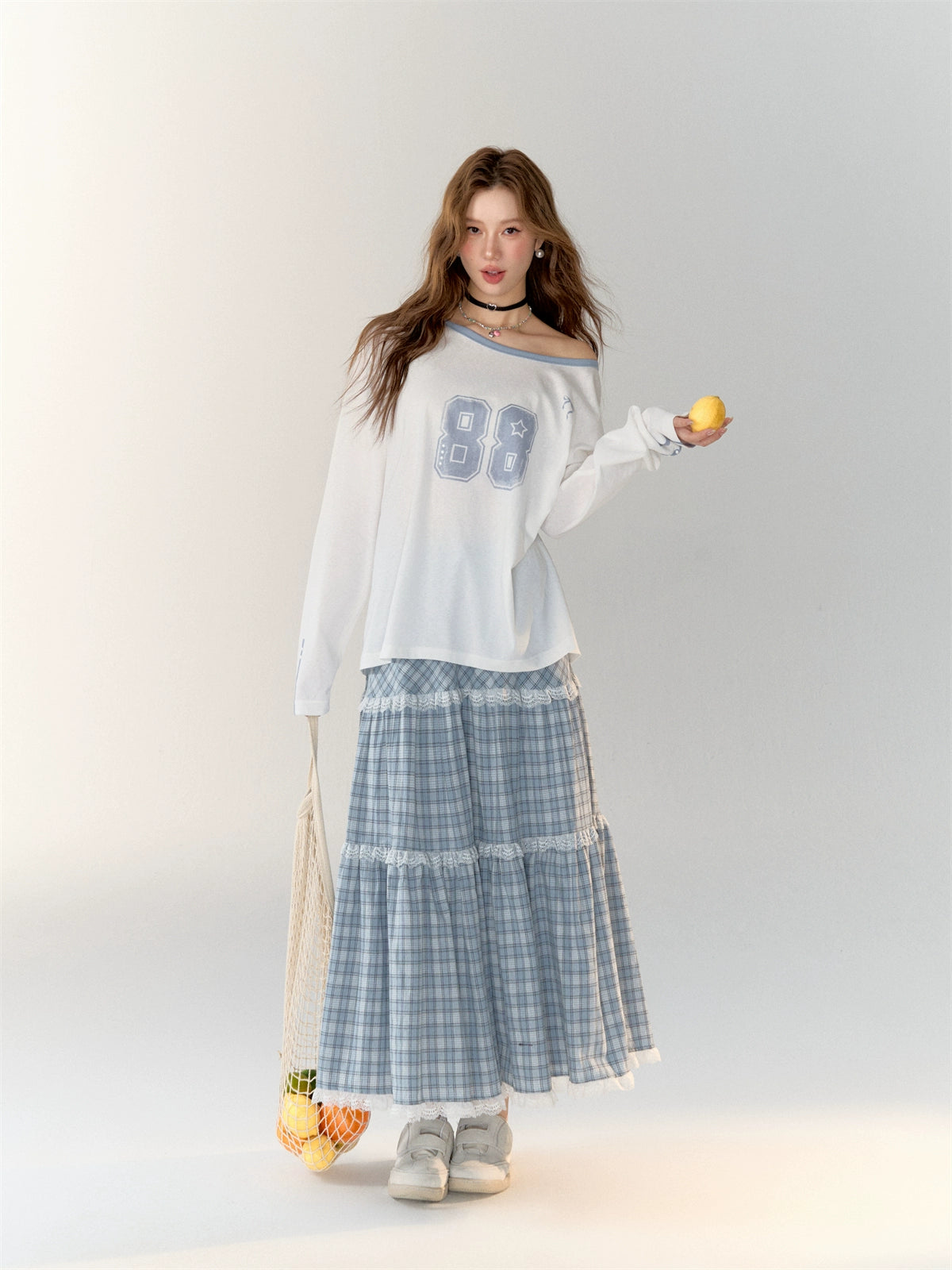 Lace Trimmed Cake Skirt - CHINASQUAD
