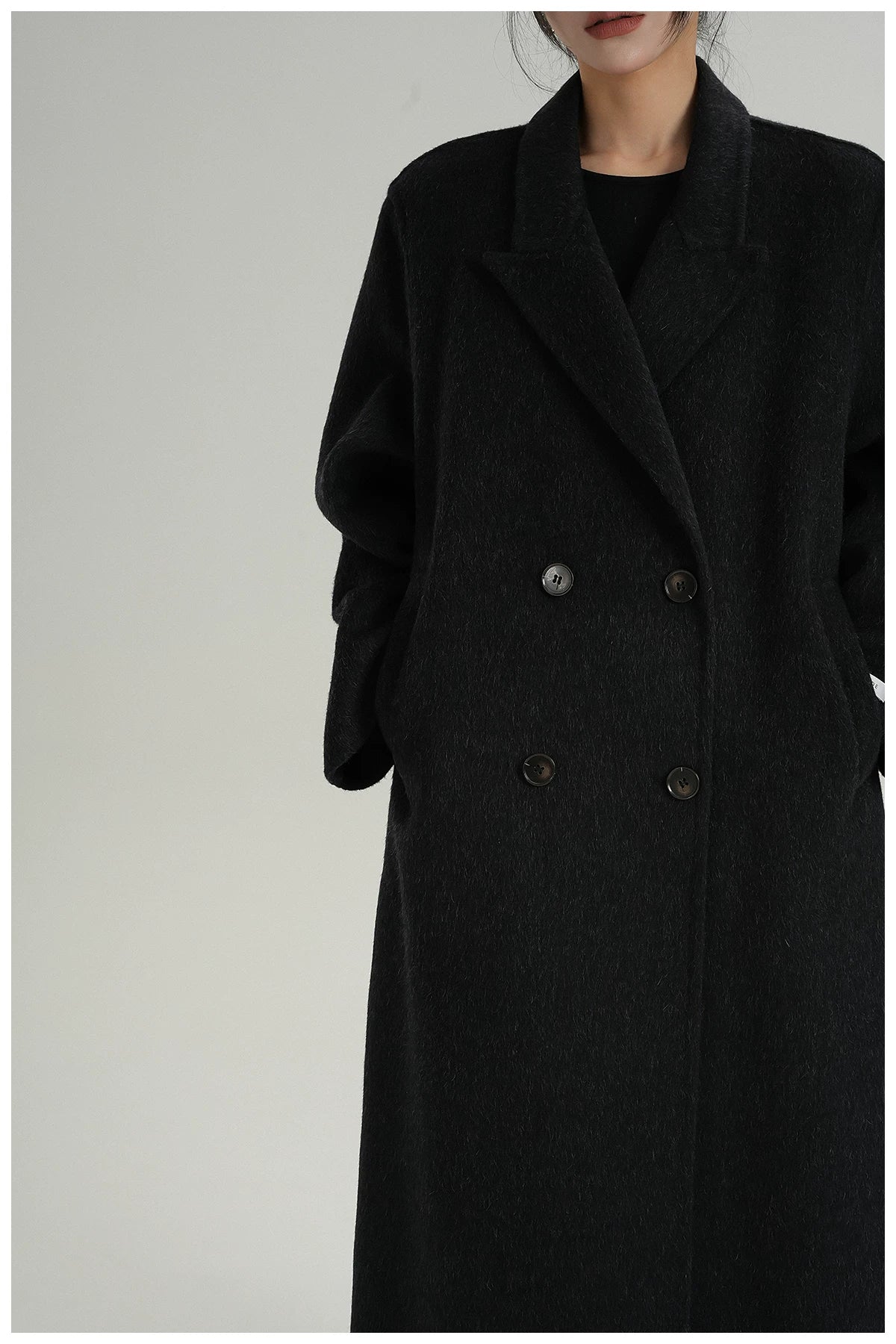 Extra-Long Tailored Wool Coat