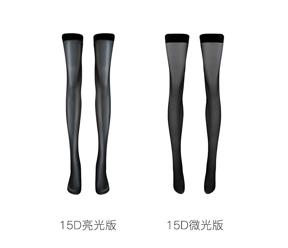 Crimson Sheer Over-Knee Slim Fit Socks