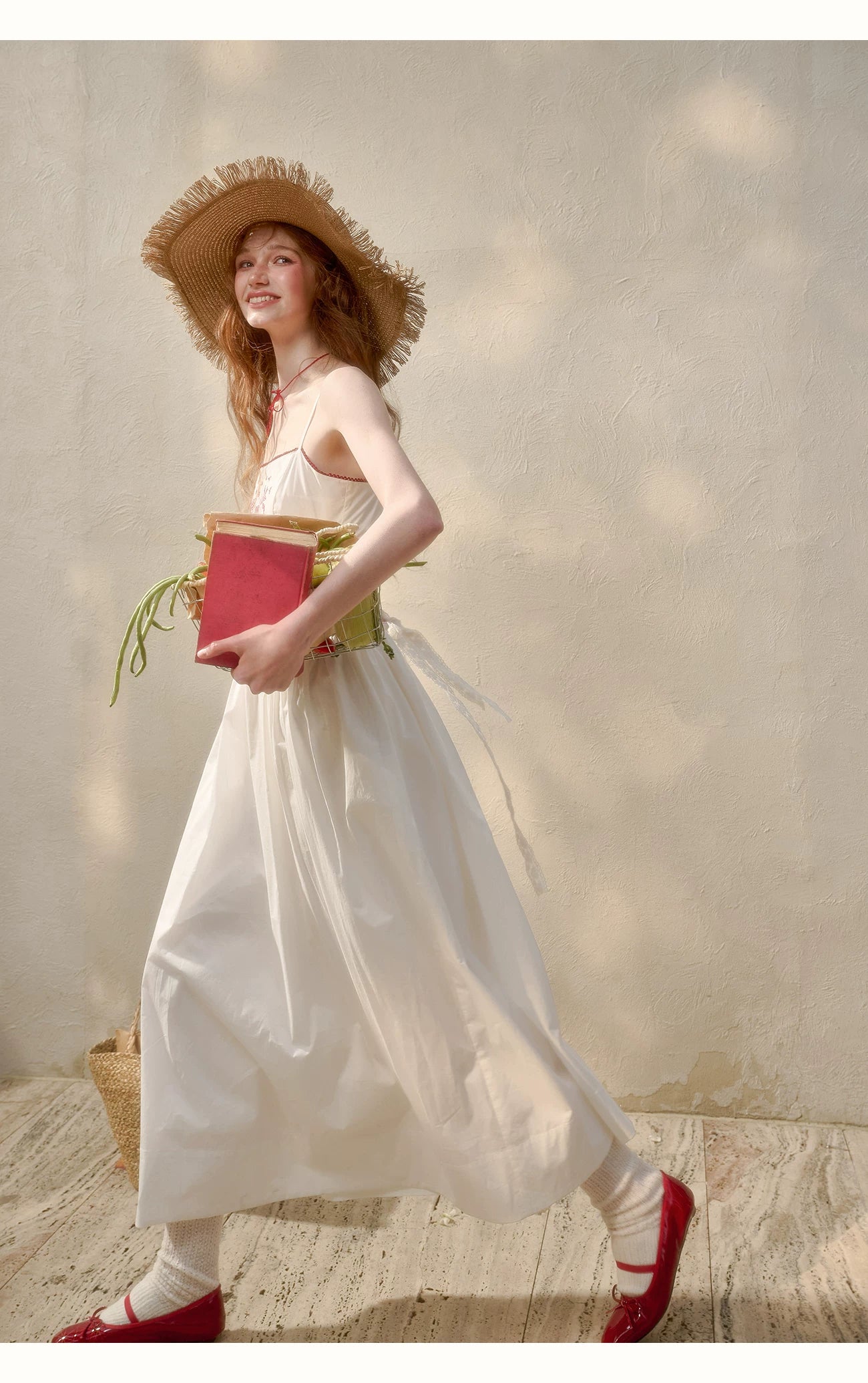 Soap Scent Cotton French White Dress