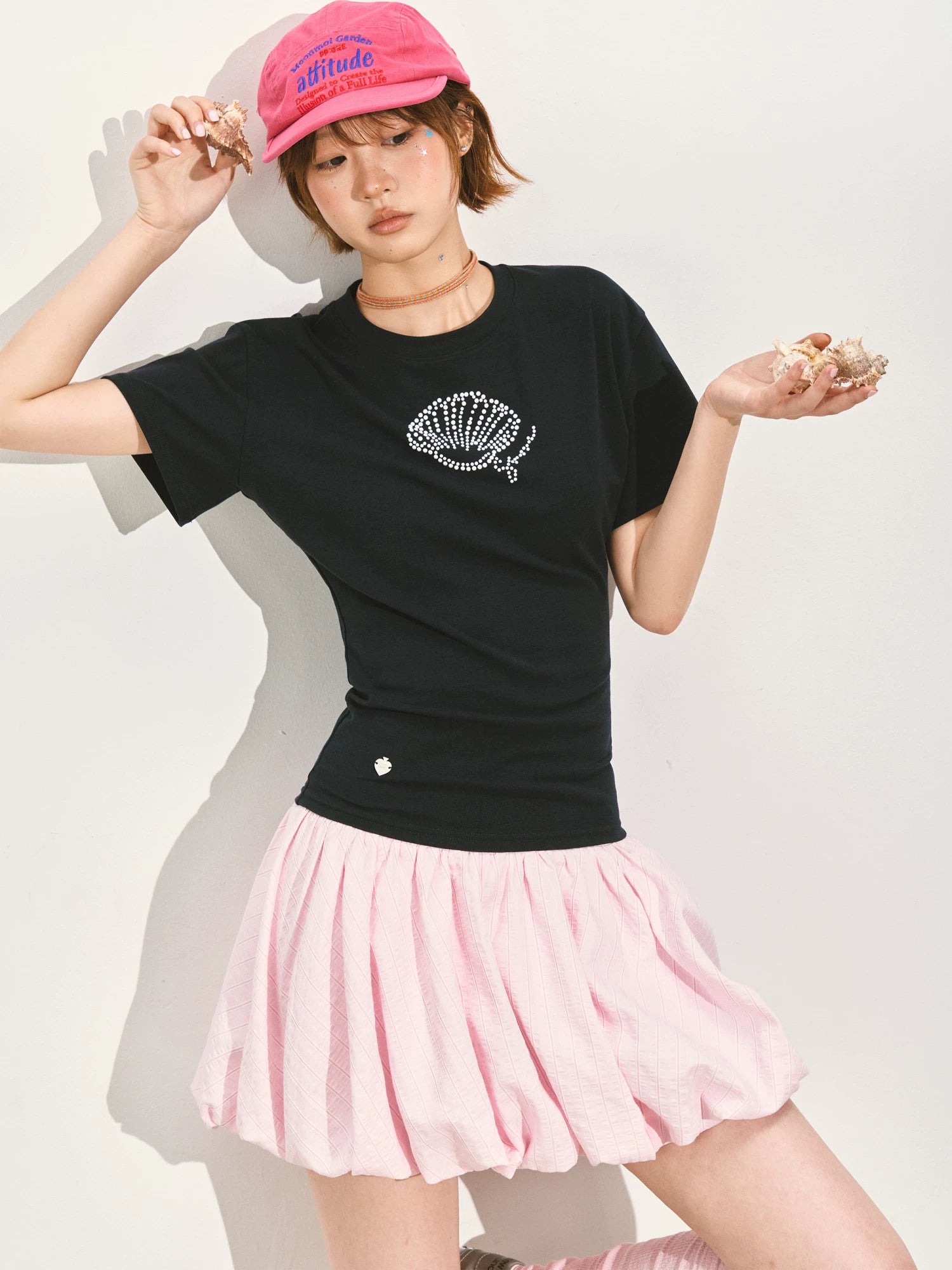 A-Line Bubble Pleated Short Skirt - CHINASQUAD