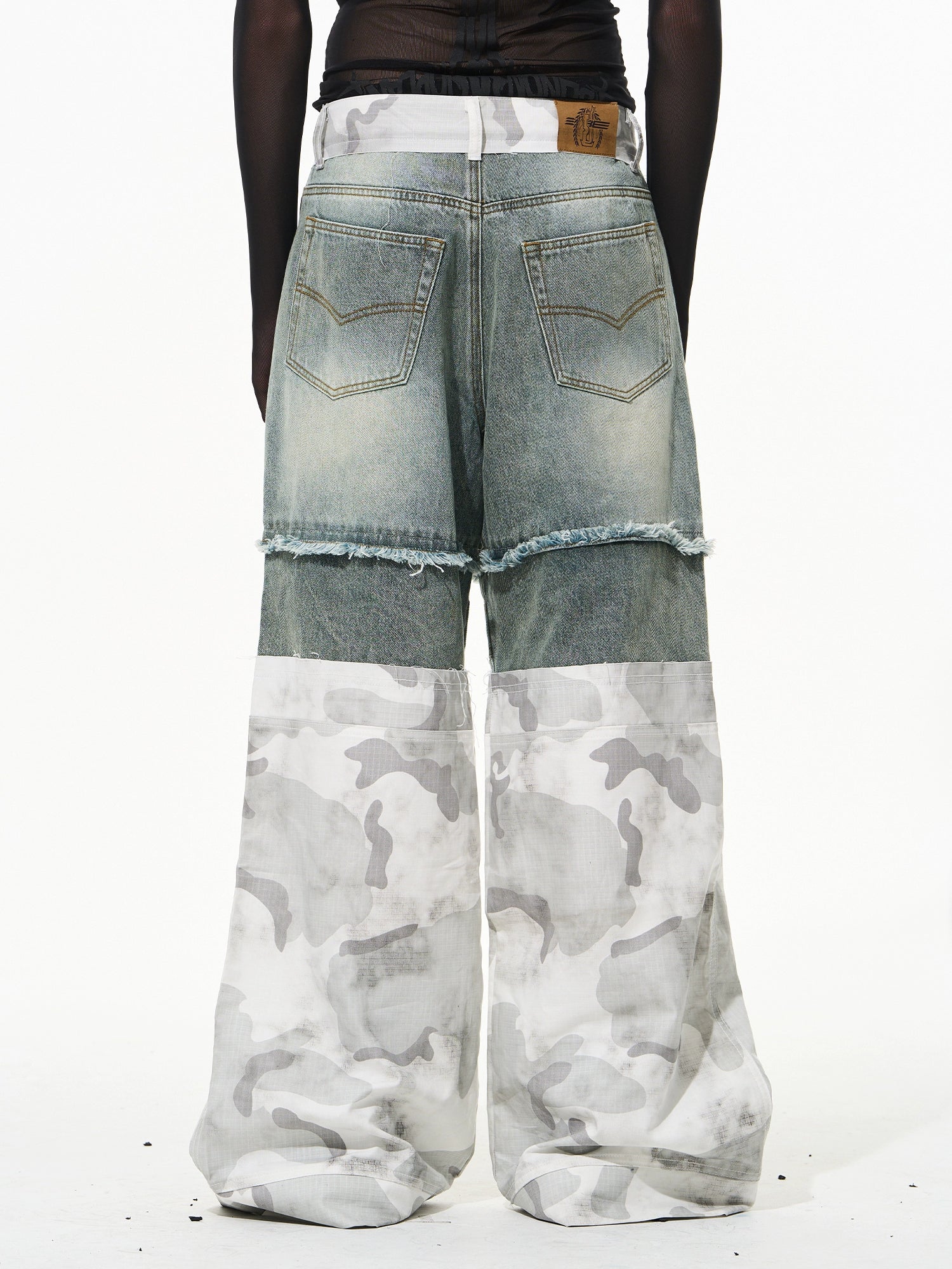 Double-Layered Camouflage Workwear Denim Pants - CHINASQUAD