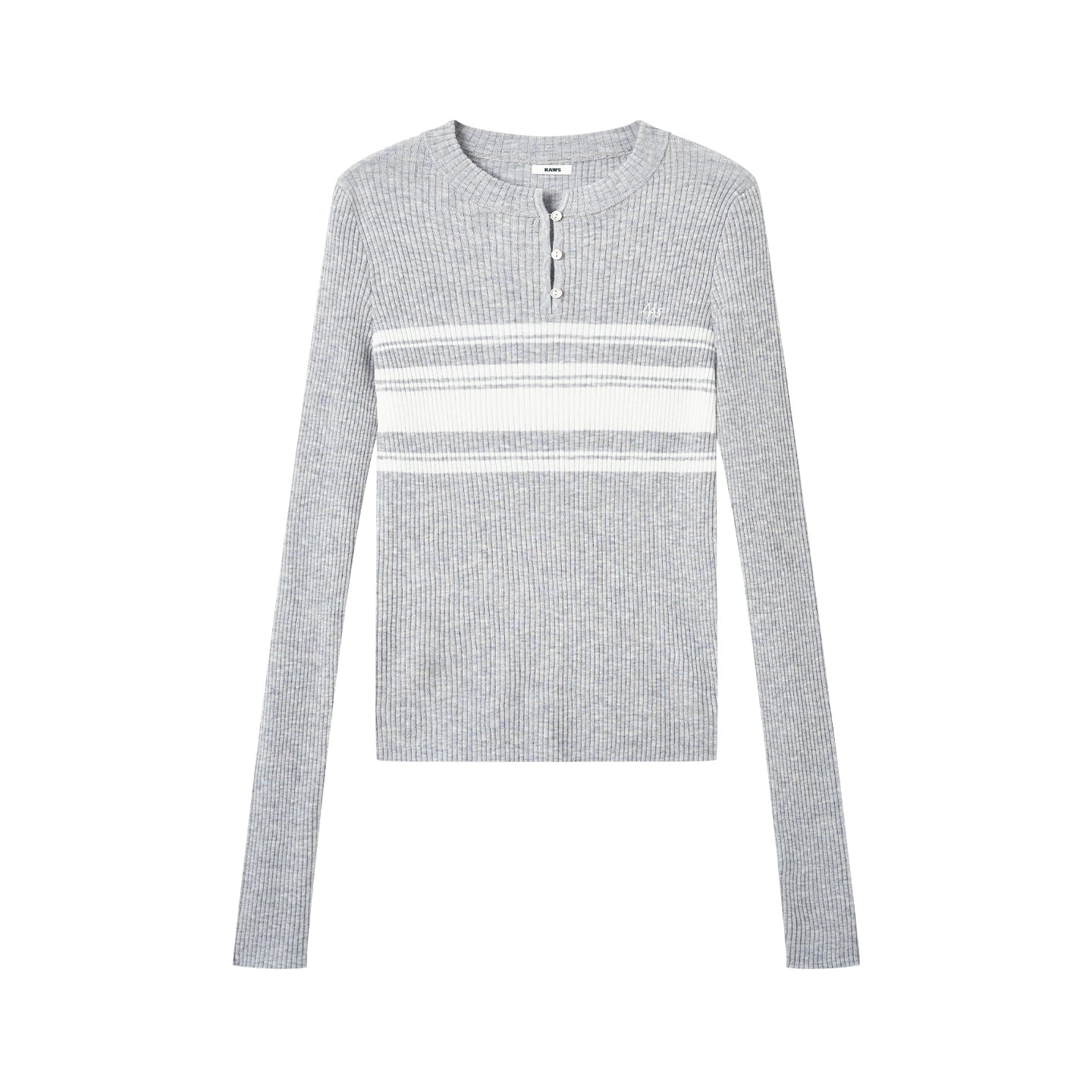 Marina Bay Striped Wool Knit Crewneck