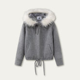 Rose Hooded Wool-Blend Jacket - CHINASQUAD