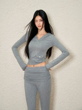 Pink & Black V-Neck Hoodie & Pants Set - CHINASQUAD