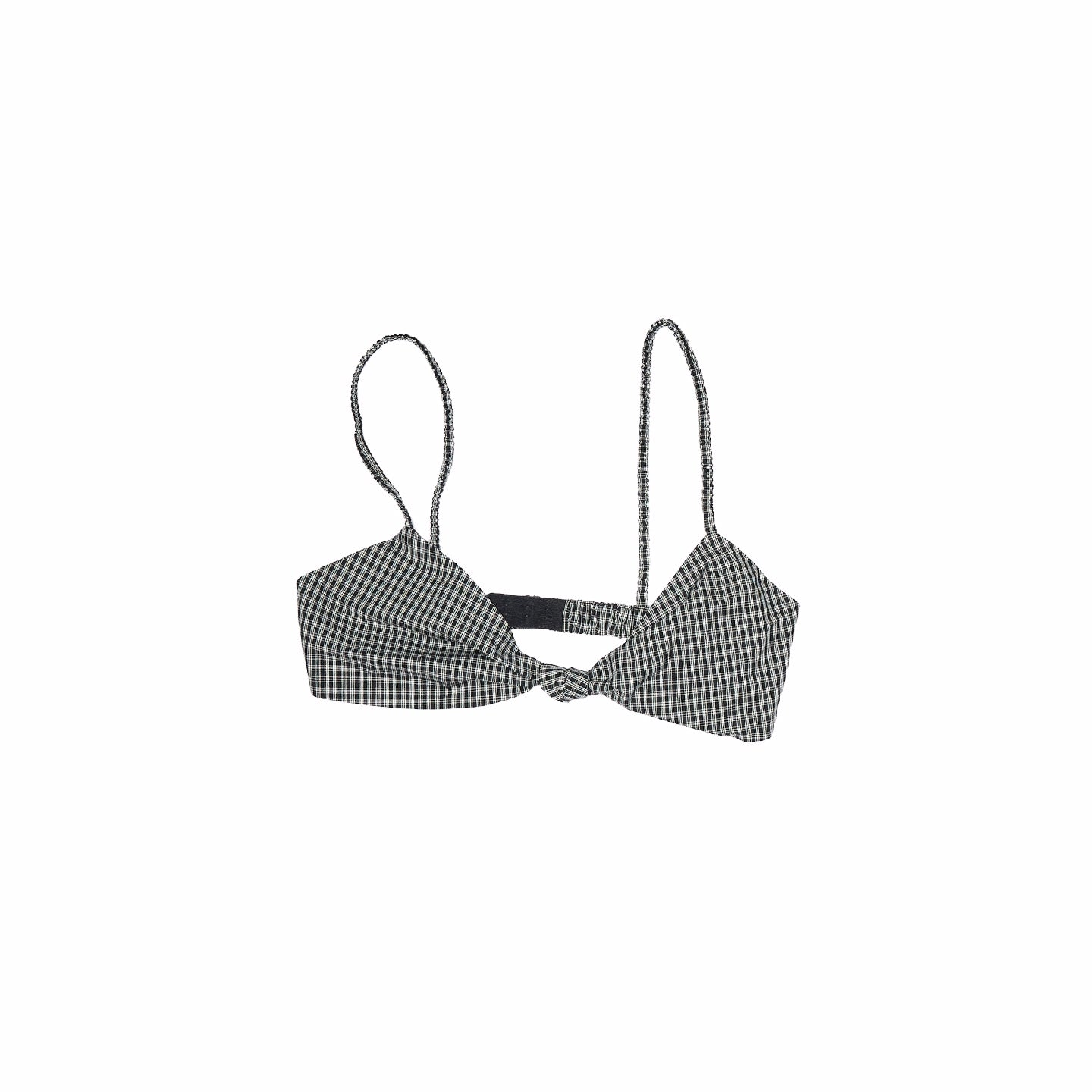 1JINN Studio Retro Check Knot Bra - CHINASQUAD