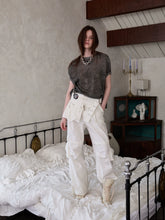 Embroidered Jacquard Multi-Pocket Cargo Pants - CHINASQUAD