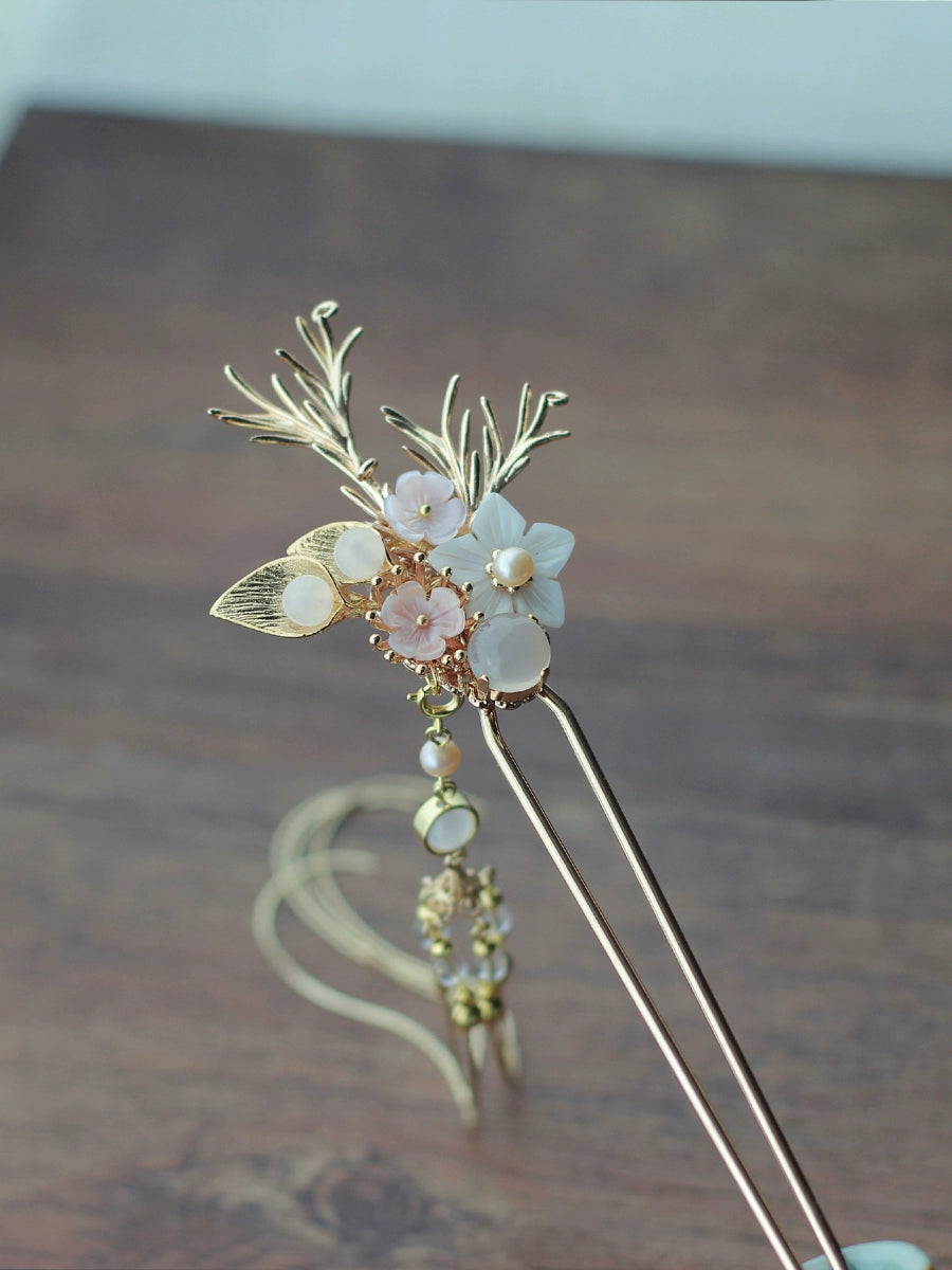 Handmade Osmanthus Dew Hanfu Hairpin - CHINASQUAD