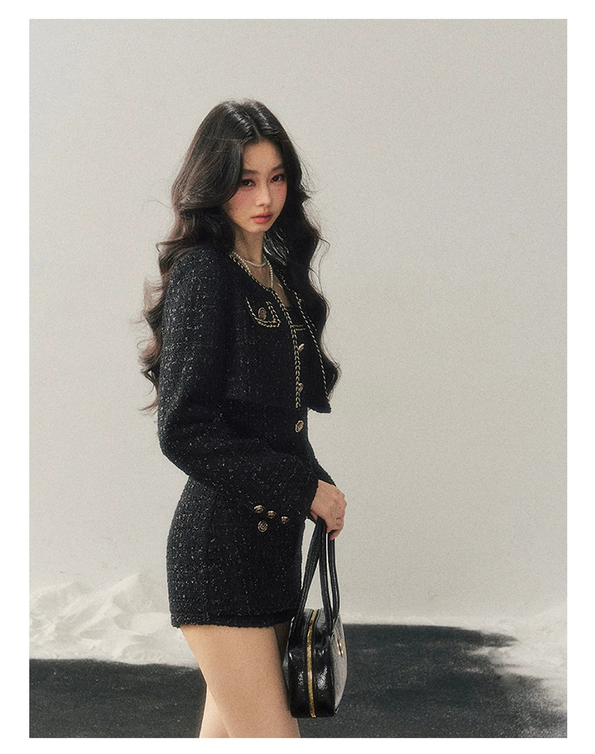 Tweed-Inspired Three-Piece Set