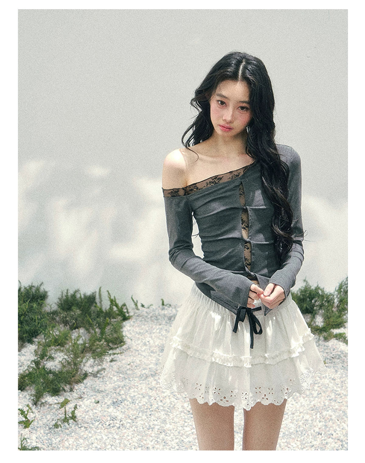 “Spring Meadow” Embroidered Bubble Skirt