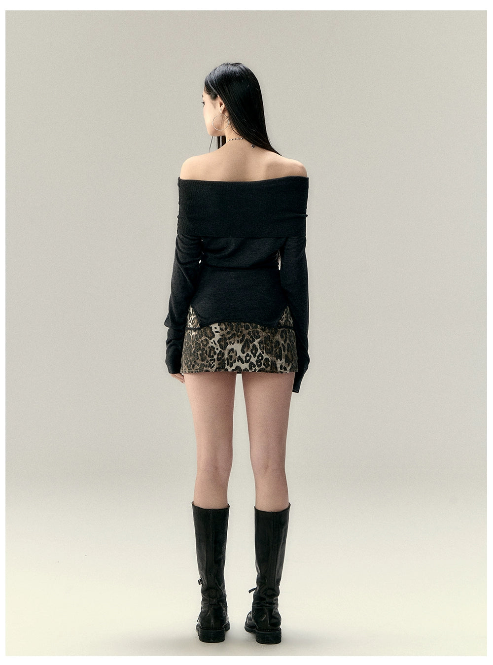 Convertible Off-Shoulder Knit Top - CHINASQUAD