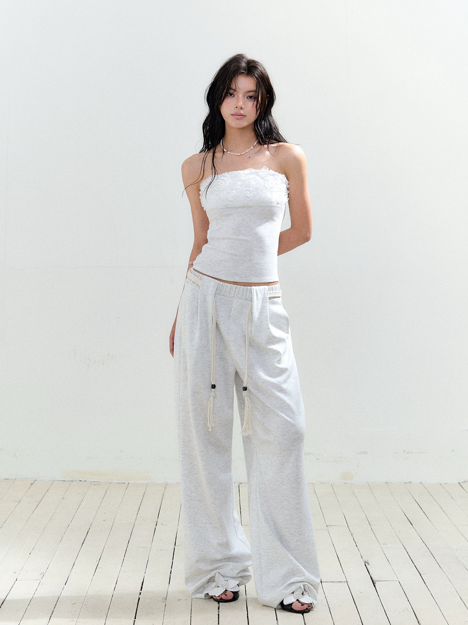 Floral Lace Patchwork Bustier - CHINASQUAD