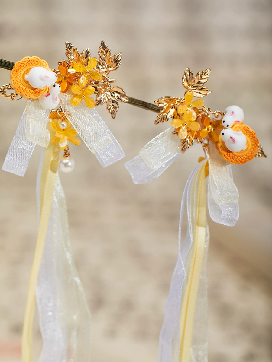 Fairy Tassel Rabbit Hanfu Hair Clip - CHINASQUAD