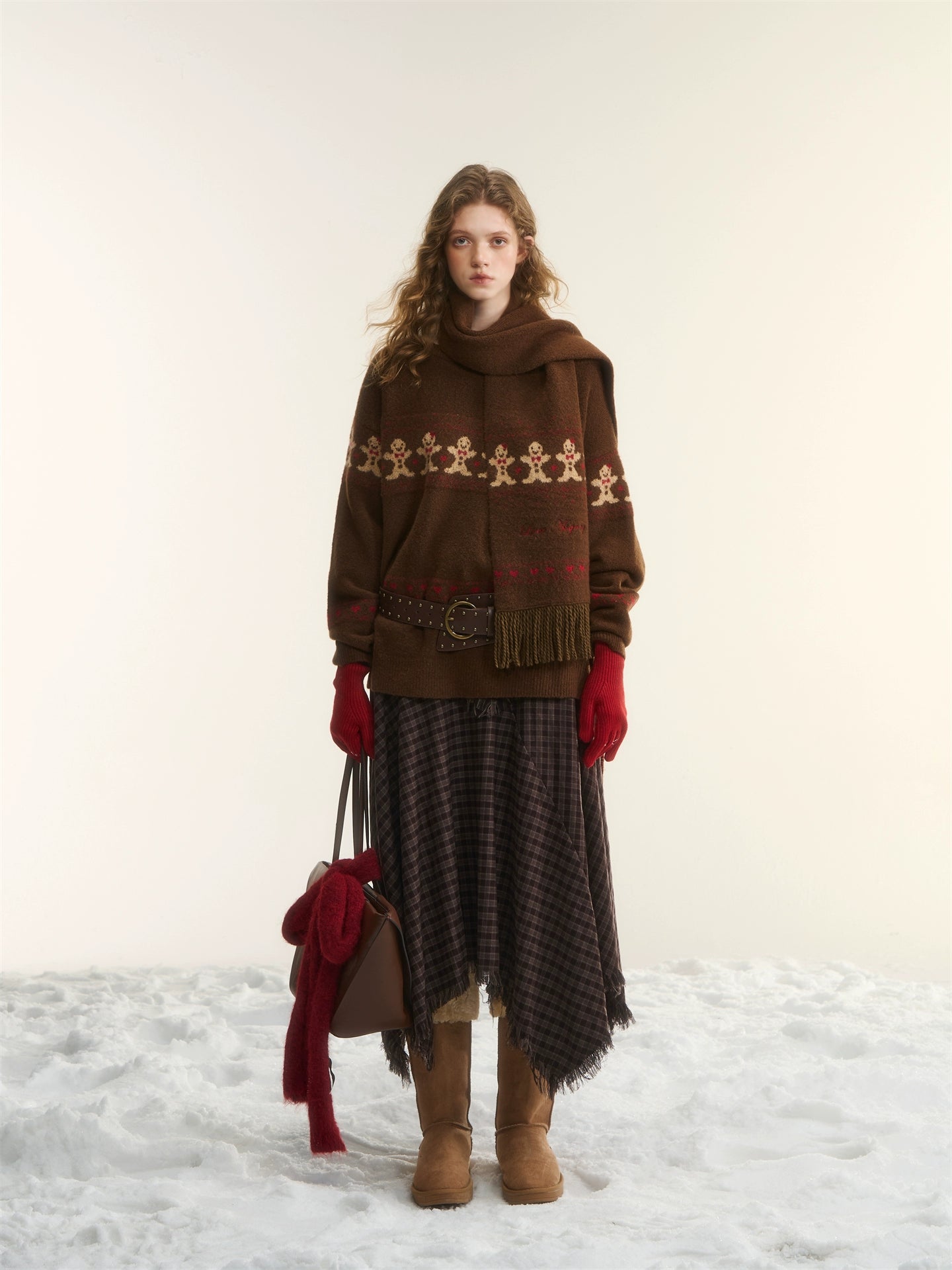 Wool-Blend Gingerbread Sweater