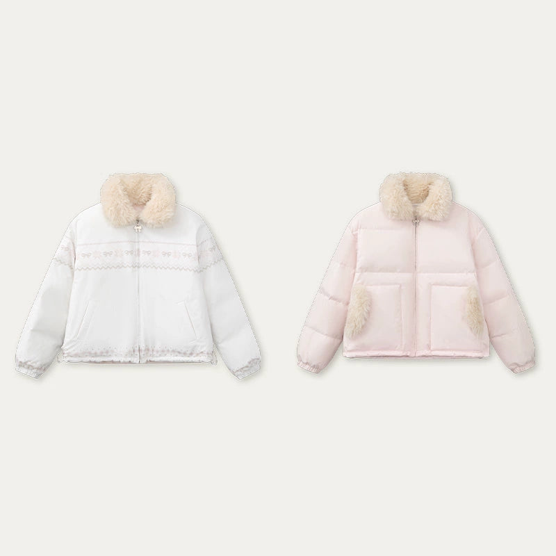 Original Pink Reversible Down Jacket