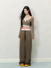 Double Waistband Spliced Fake Two-Piece Long Pants - CHINASQUAD