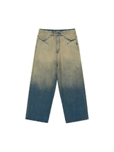 Gradient Washed Vintage Denim Jeans - CHINASQUAD
