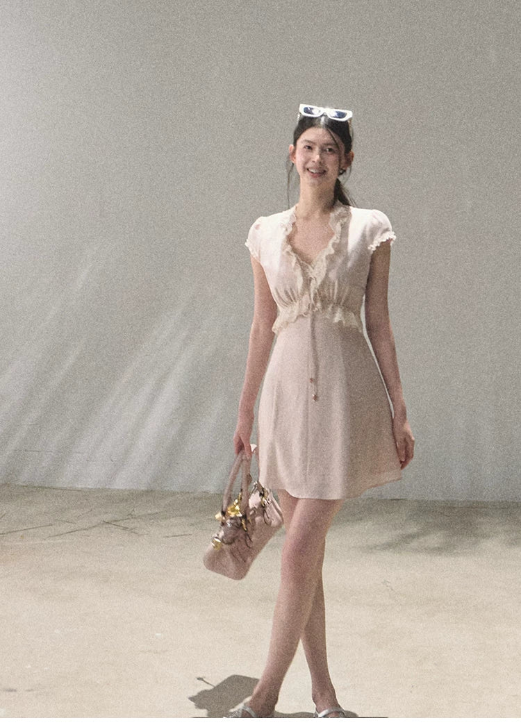 Lyocell Linen Tie-Waist Dress
