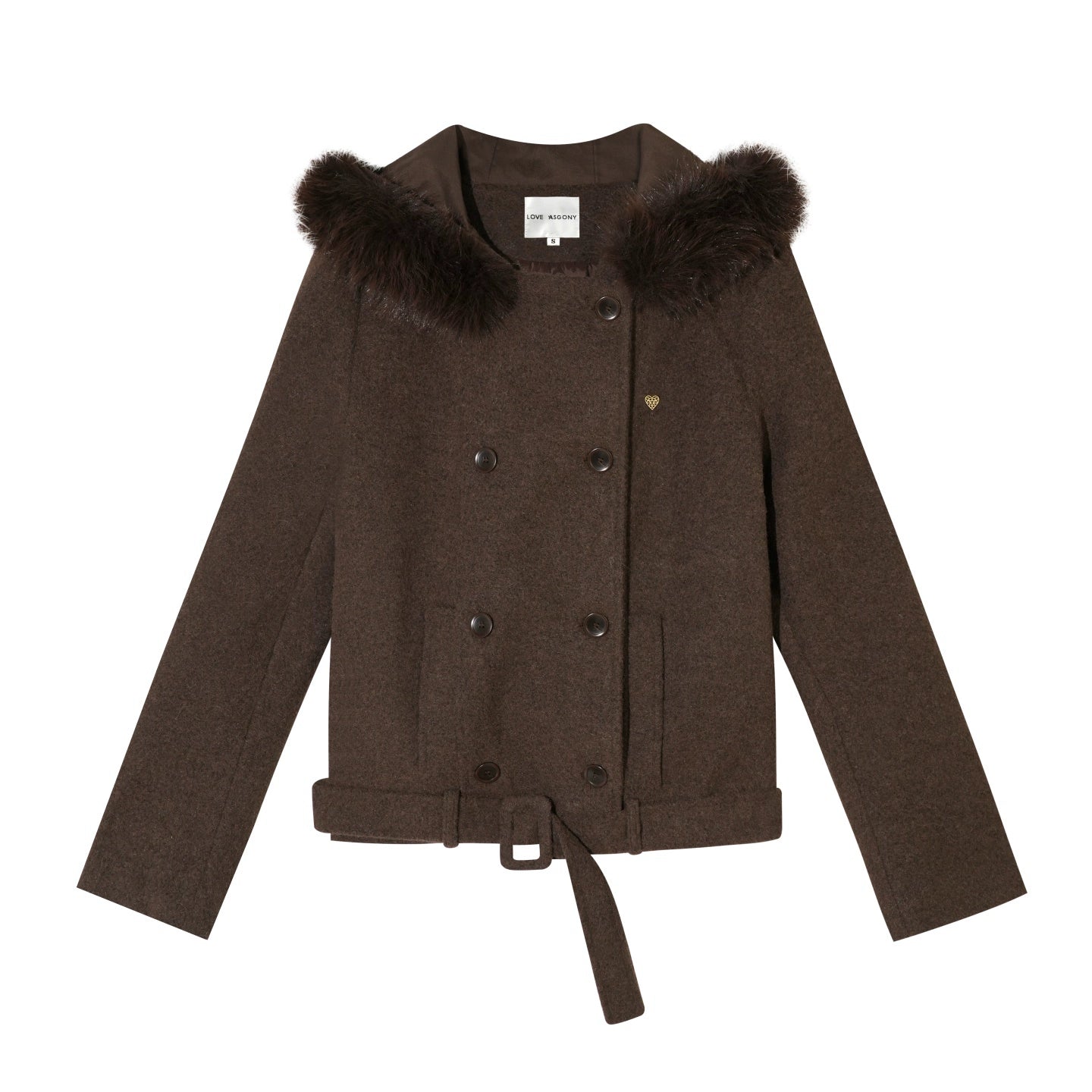 Sculpted Drawstring Cocoon Fleece Hoodie Jacket