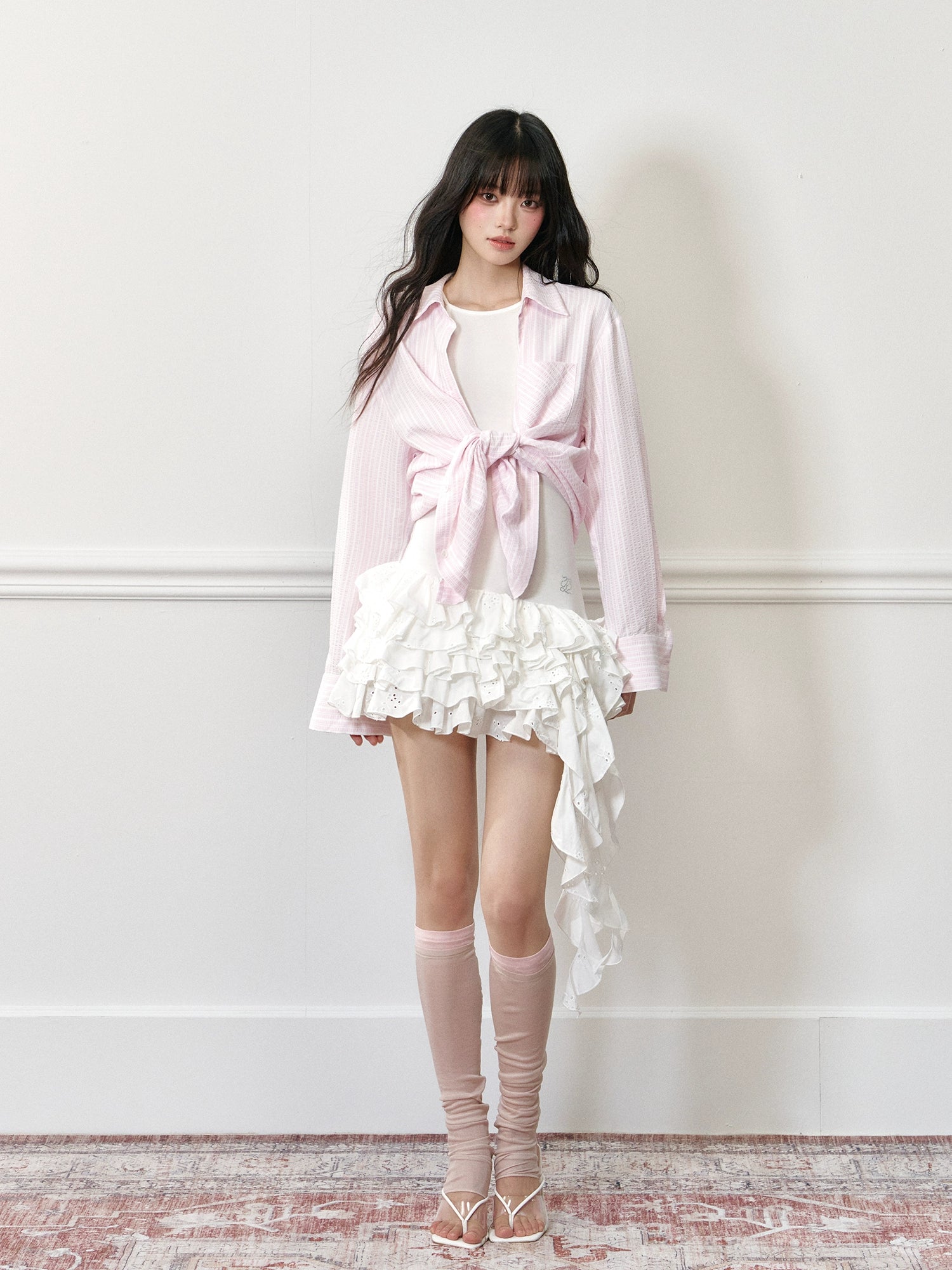 Irregular Bubble Hem Dress