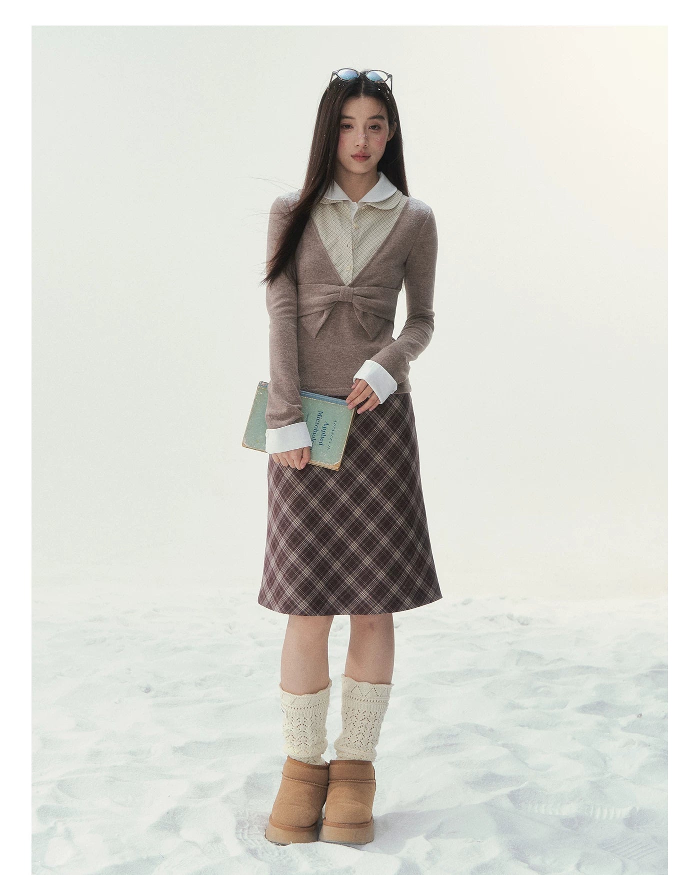 Vintage Peter Pan Collar Layered Blouse