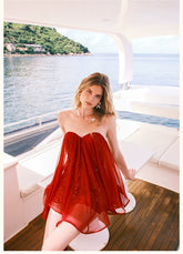 Thiri Chiffon Strapless Mini Dress - CHINASQUAD