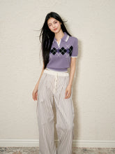 Color Block Polo Neck Short Sleeve T-shirt - CHINASQUAD