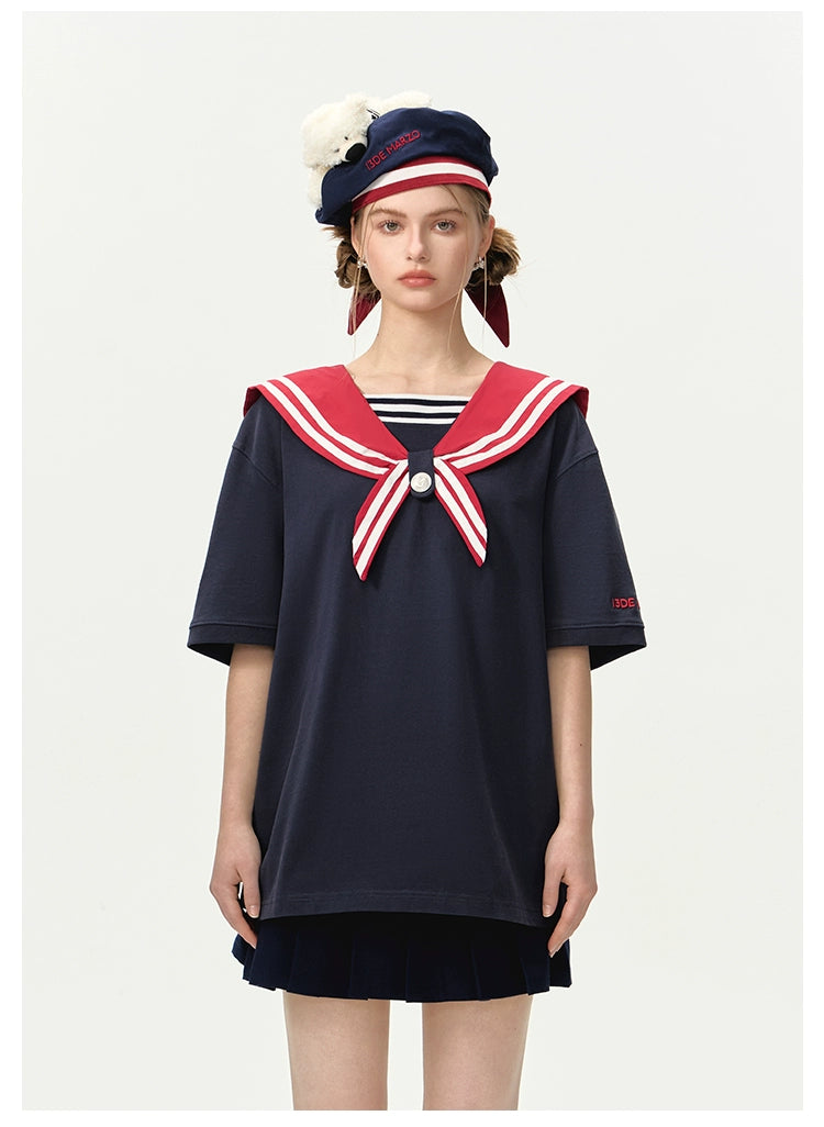 Bear Sailor Dual Piece T-Shirt - CHINASQUAD