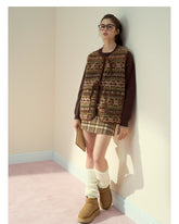 Wool Plaid A-Line Skirt - CHINASQUAD