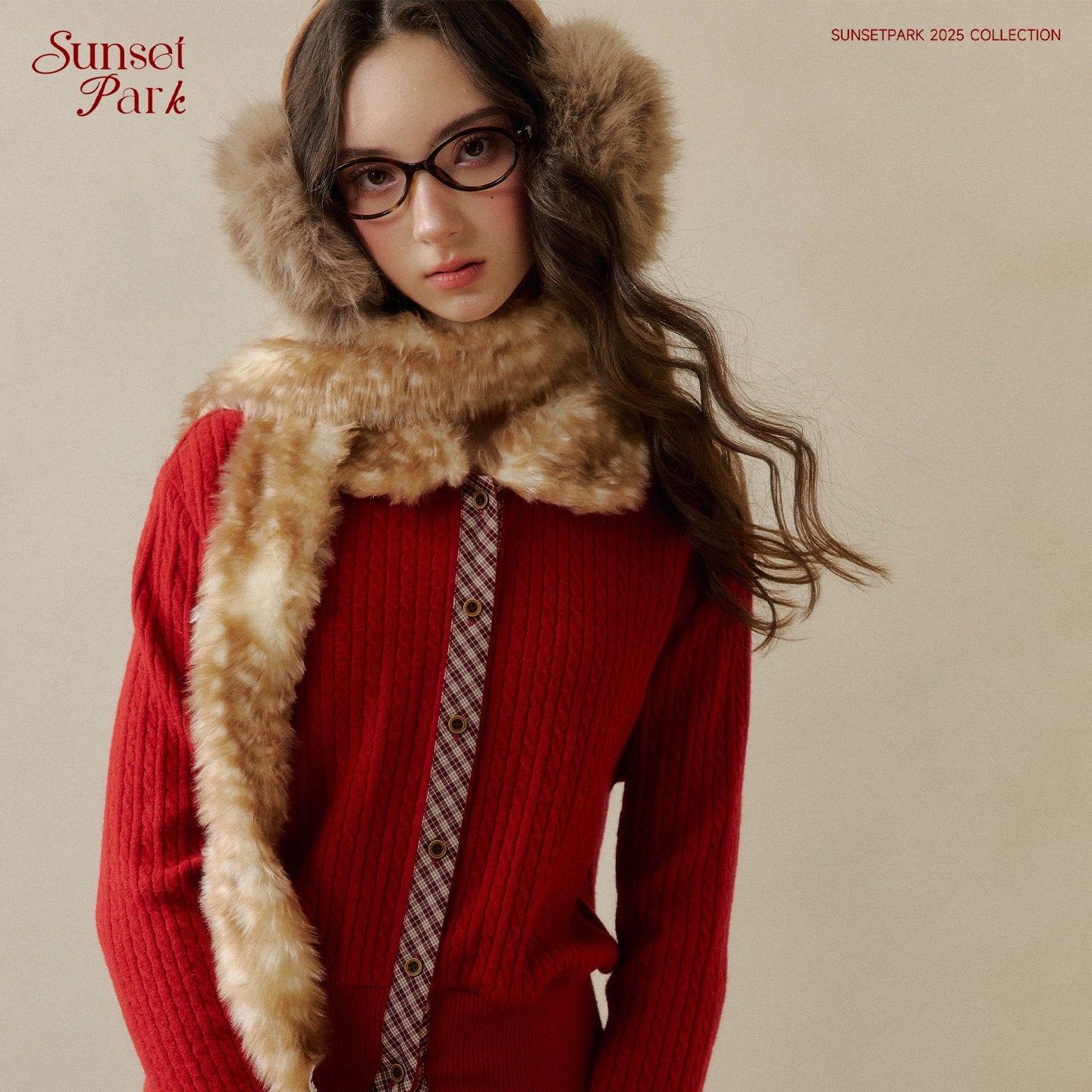 Fuzzy Bambi-Inspired Faux Fur Scarf