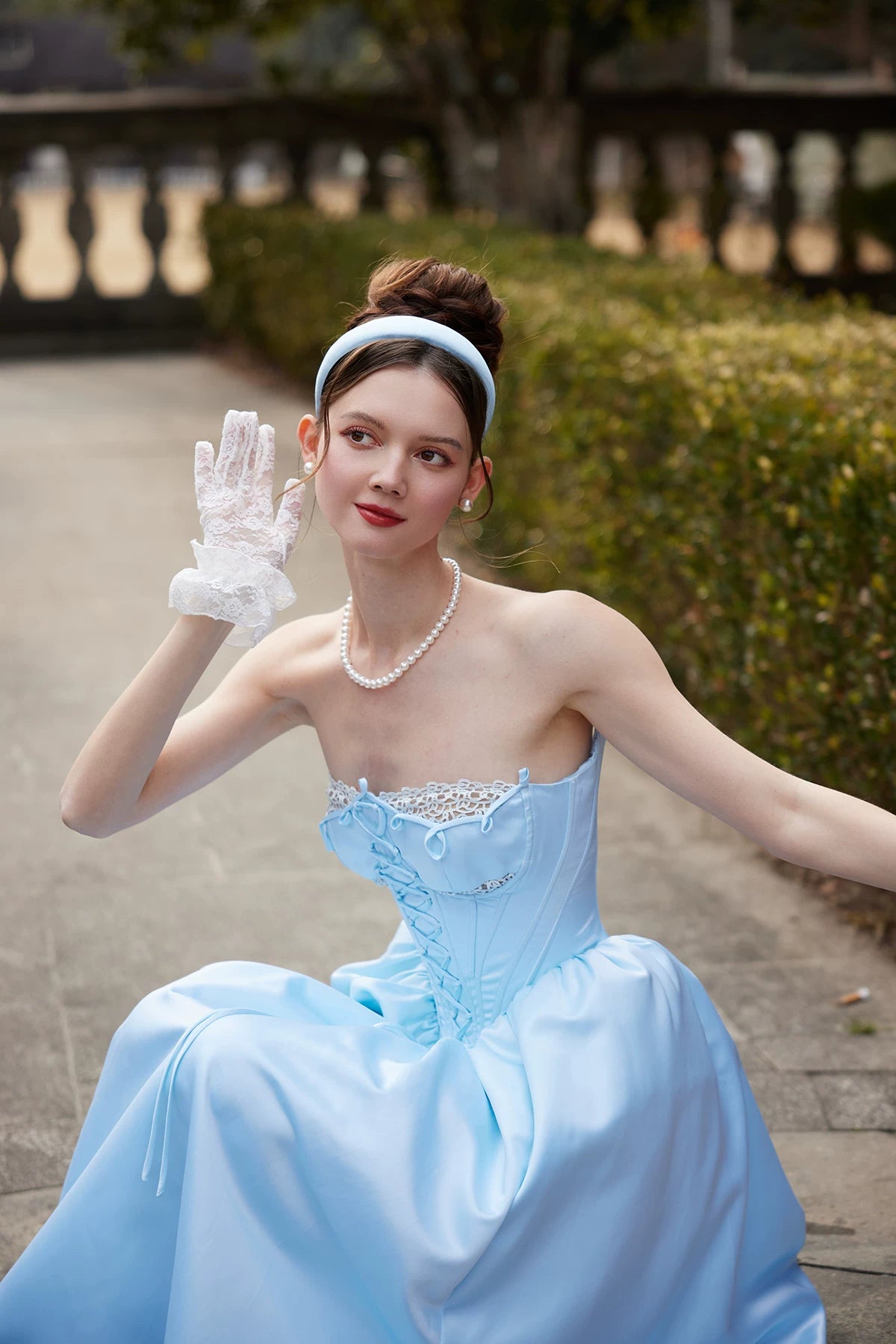 Cinderella Princess Satin Corset Gown