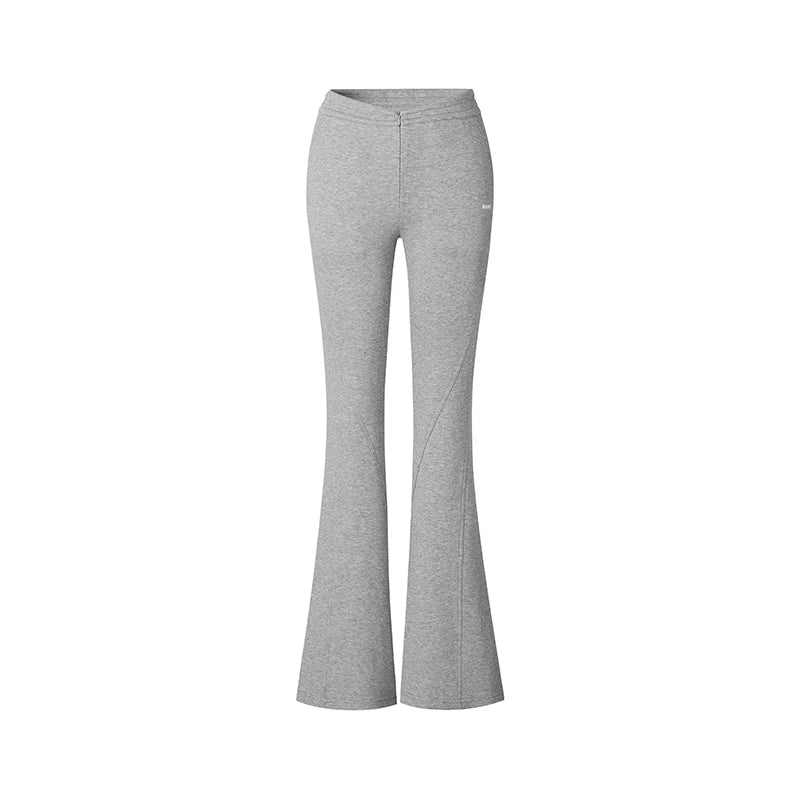 Air Cotton V-Waist Micro-Flare Knit Pants