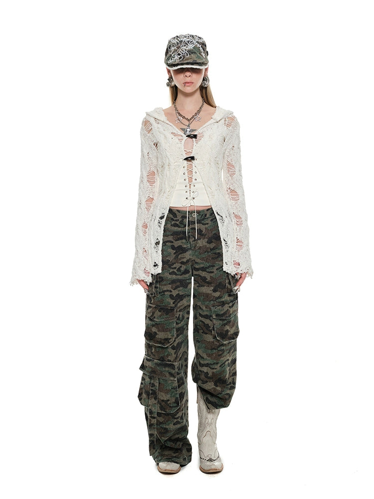 Camo & Khaki Embroidered Hat - CHINASQUAD