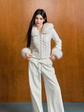 Cable Knit Sweater Cardigan - CHINASQUAD