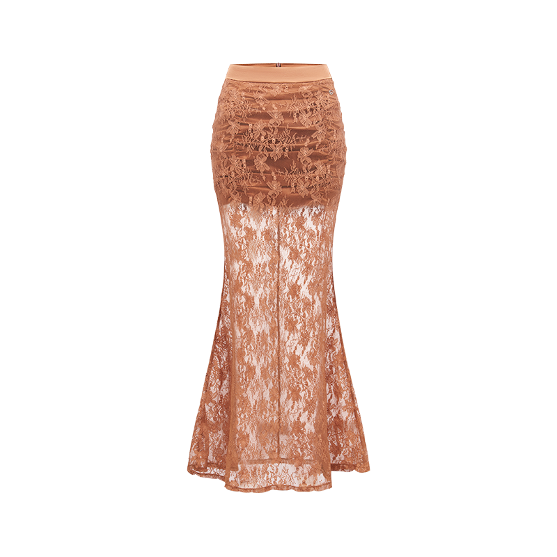 Lace Satin Boned Two-Piece Set - CHINASQUAD