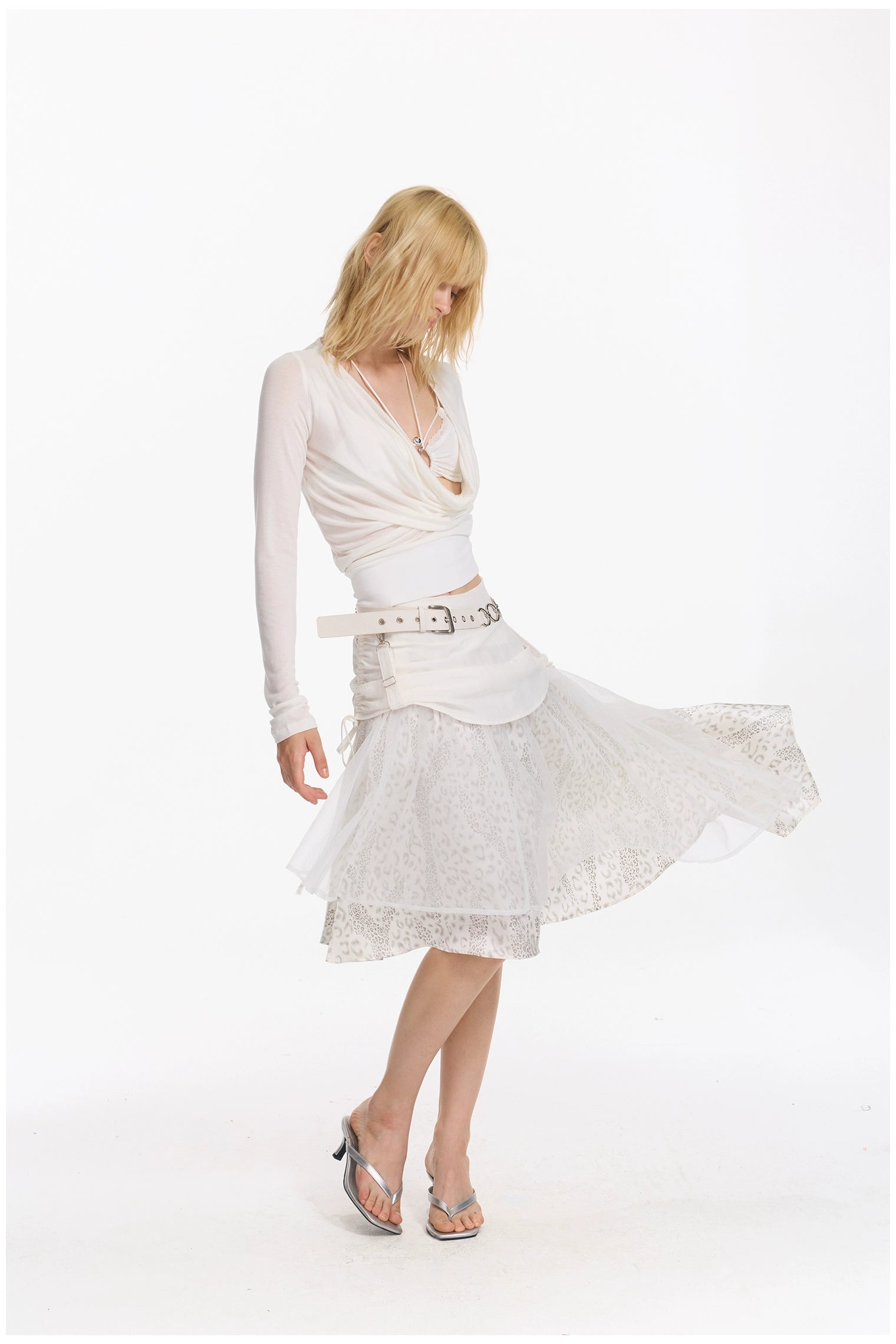 Irregular Leopard Skirt