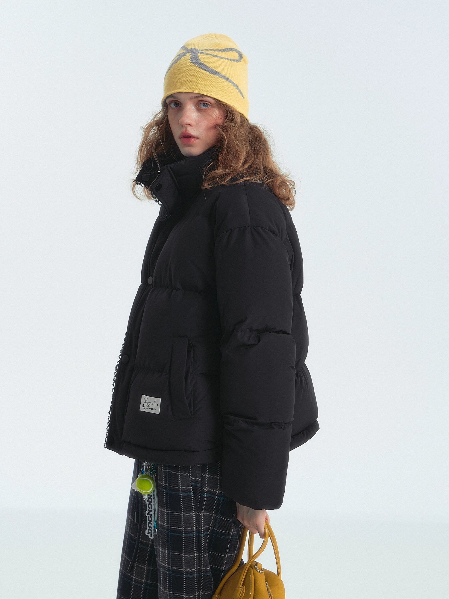 Lace-Trim Reversible Down Jacket - CHINASQUAD