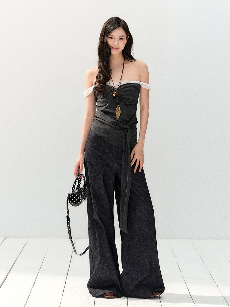 Lace Off-shoulder Cami Top - CHINASQUAD