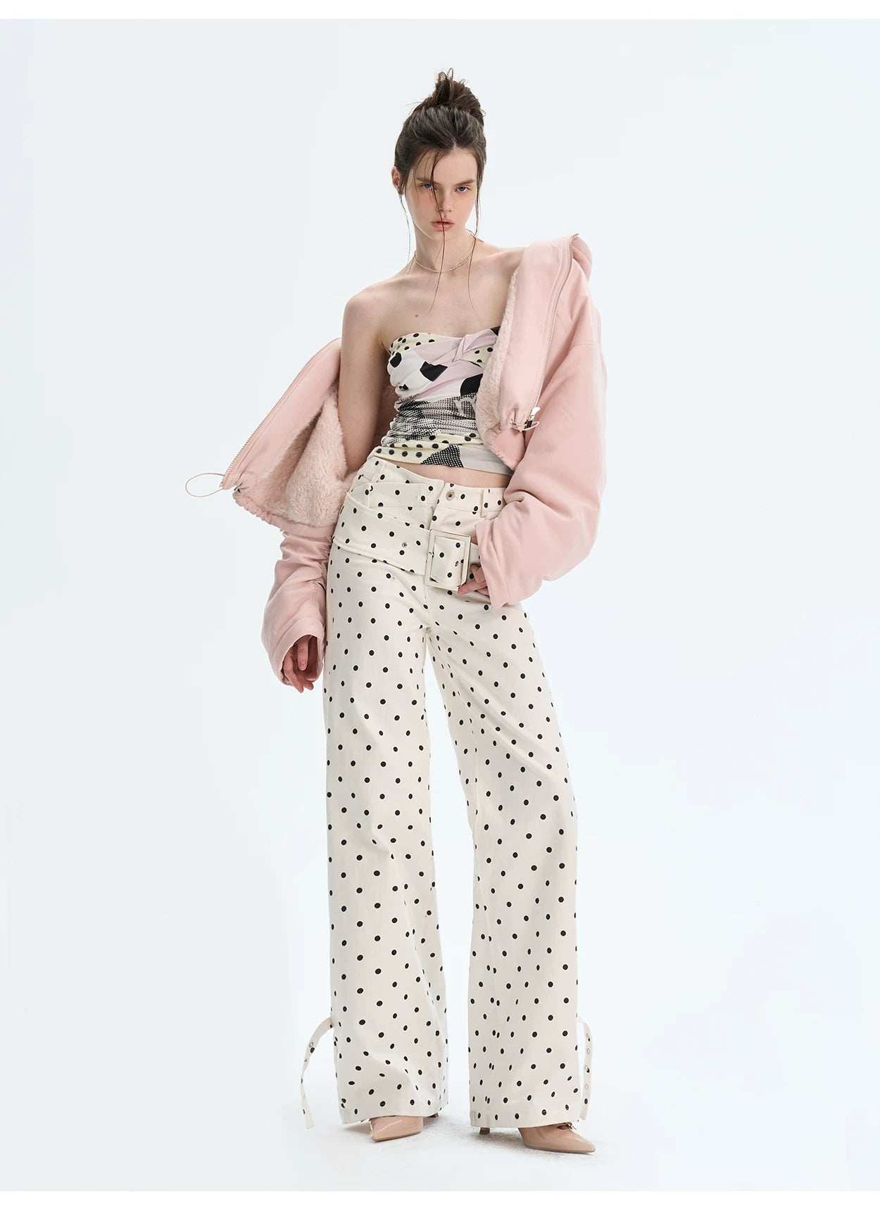 Retro Eco Faux-Fur Cropped Hooded Parka