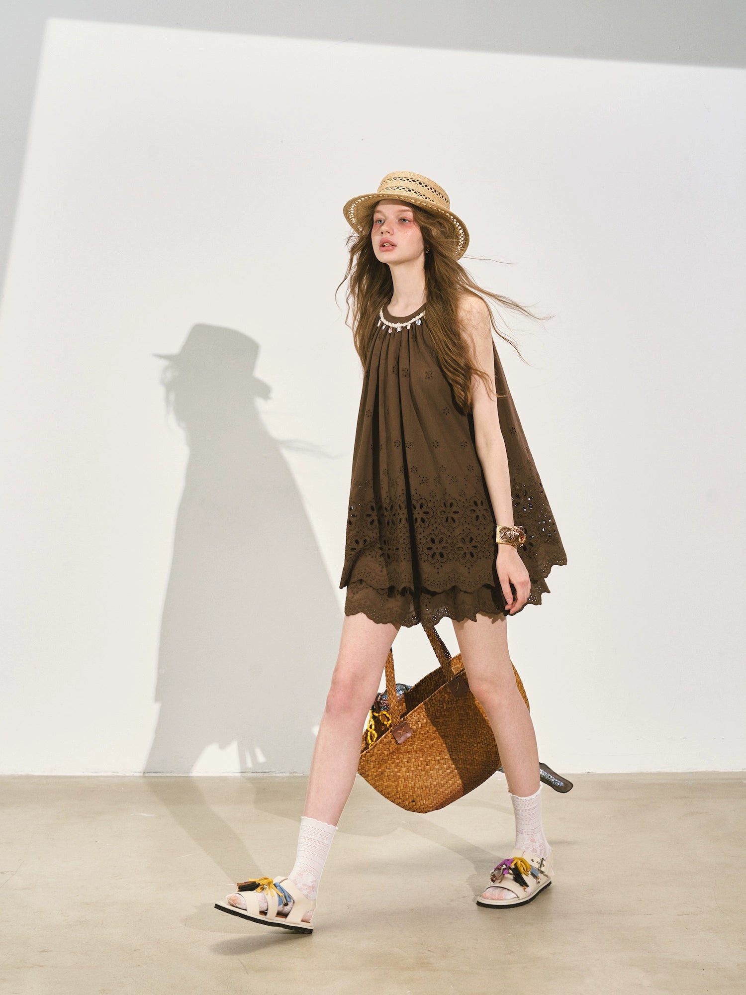 Vacation-Style Sleeveless Top & Skirt Set - CHINASQUAD