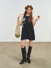 Hand-Crocheted Flower Sleeveless Vest Dress - CHINASQUAD