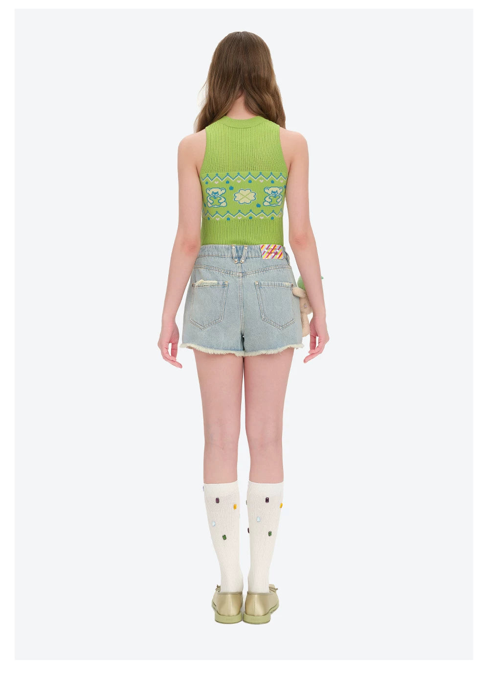 Distressed Denim Shorts