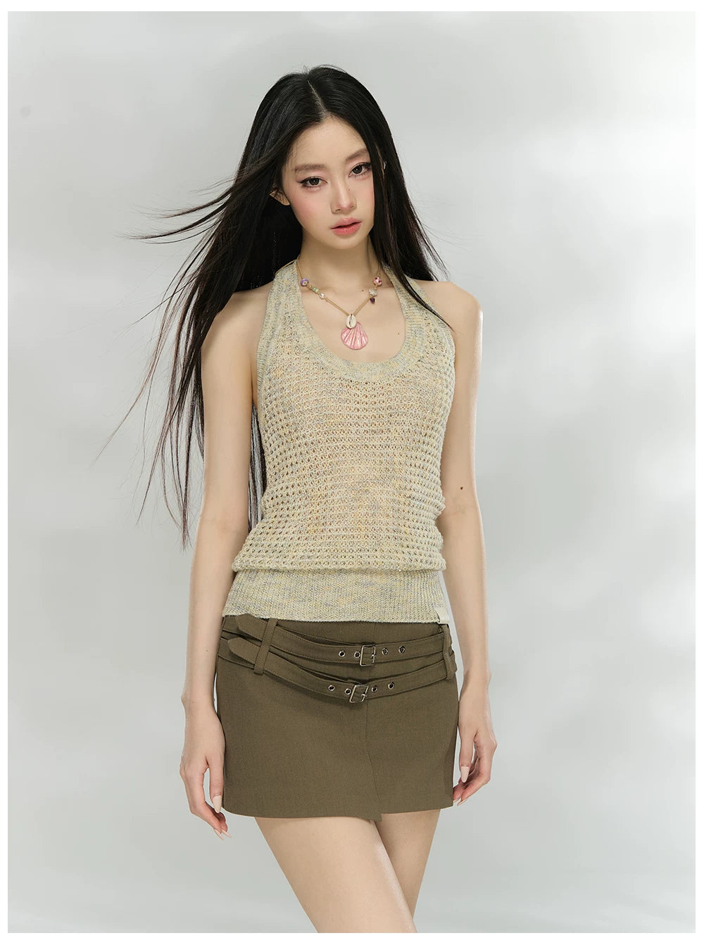 Asymmetric Tailored Mini Skirt